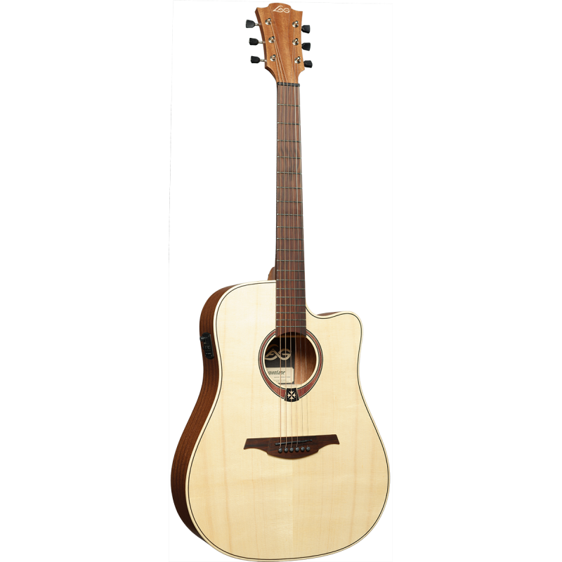 LÂG - GLA T70DCE-NAT Dreadnought Pan-Coupé Électro Naturelle