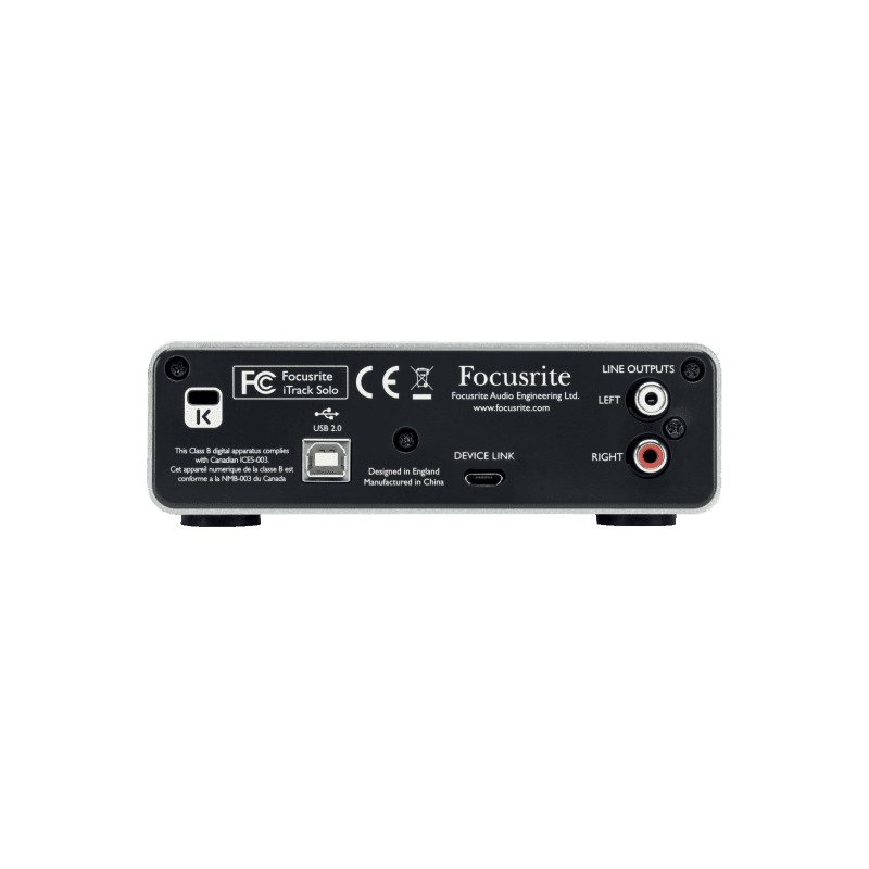 Interface Focusrite ITRACK-SOLO-LIGHTNING