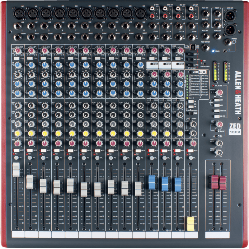 Table de mixage Allen & Heath ZED-16FX