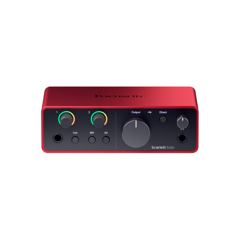 Interface Focusrite SCARLETT4-SOLO  Scarlett G4 - Scarlett Solo 4th Gen - 2 in / 2 out - USB-C