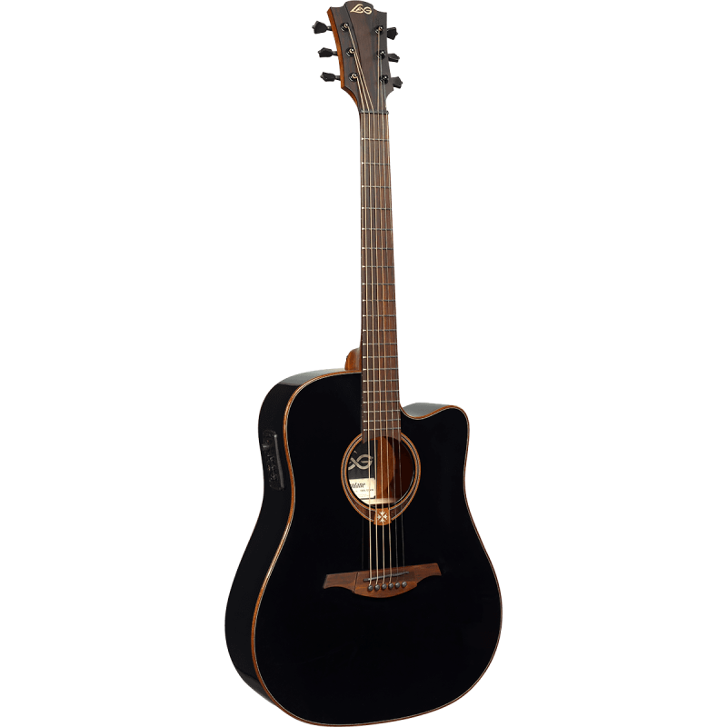 Guitare Folk Lâg Electro-Acoustique T118DCE-BLK