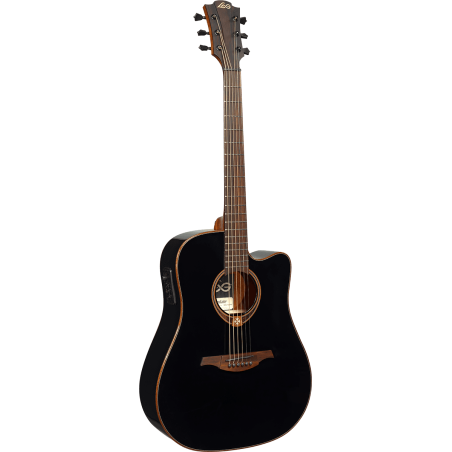 Guitare Folk Lâg Electro-Acoustique T118DCE-BLK