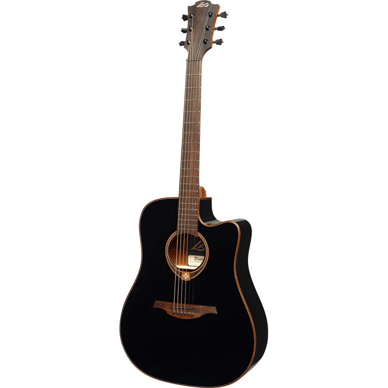 Guitare Folk Lâg Electro-Acoustique T118DCE-BLK