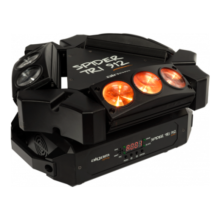 ALGAM LIGHTING - SPIDER-TRI-912 Mini-barres motorisées Beam 9x 12W