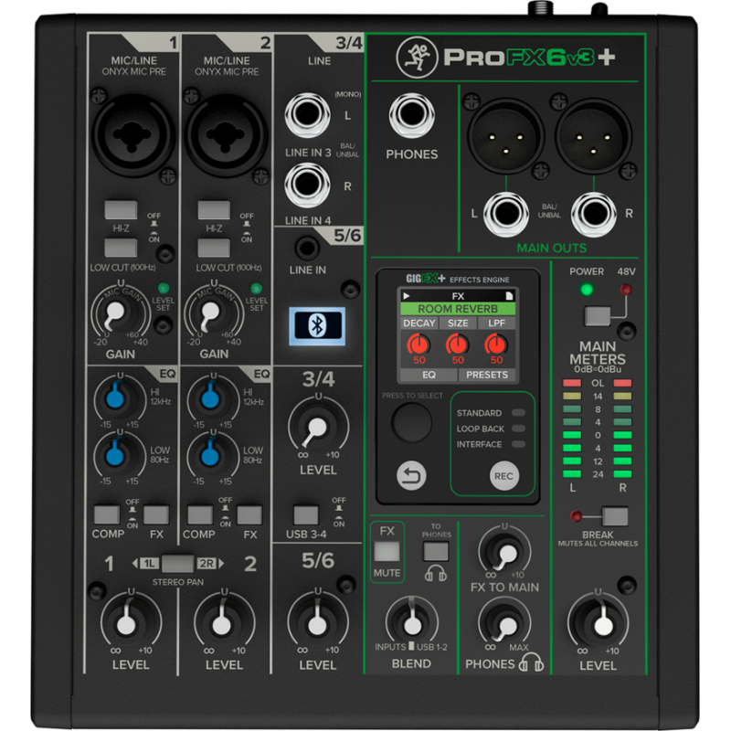 Console de Mixage Mackie PROFX6V3+