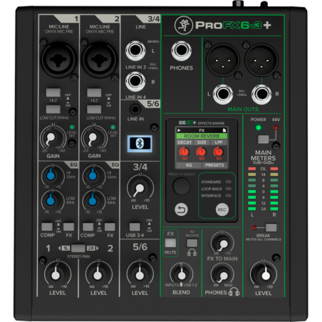 Console de Mixage Mackie PROFX6V3+