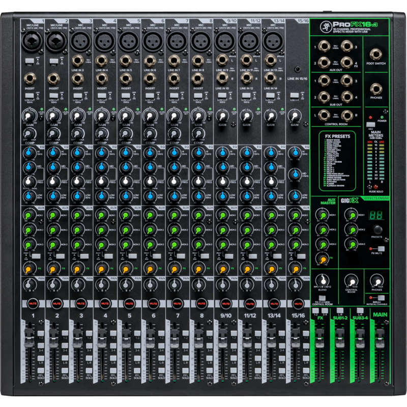 Console de Mixage Mackie PROFX16V3