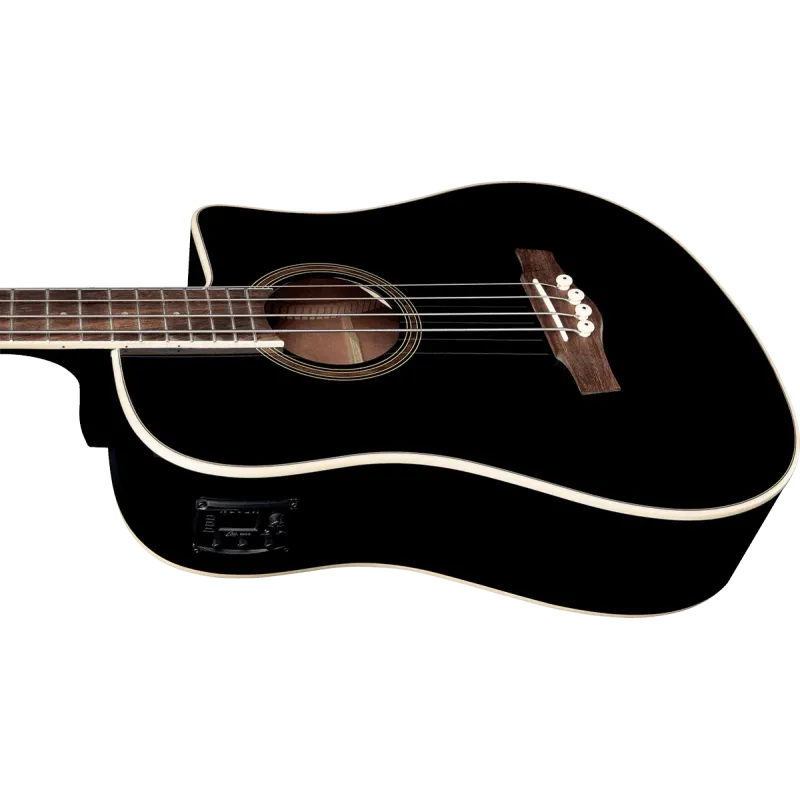 Guitare Basse EKO Acoustique NXT-B100CWE-BLK