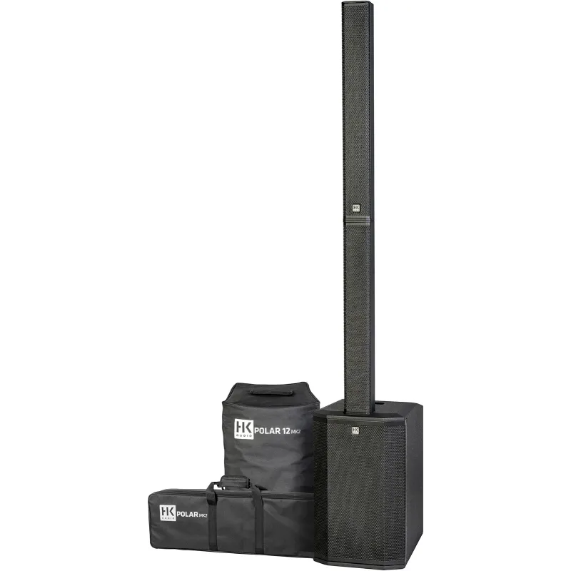 Sono HK Audio Polar12-MK2 - Systèmes colonne amplifiés - Kit de diffusion bluetooth TWS avec mixeur + housses