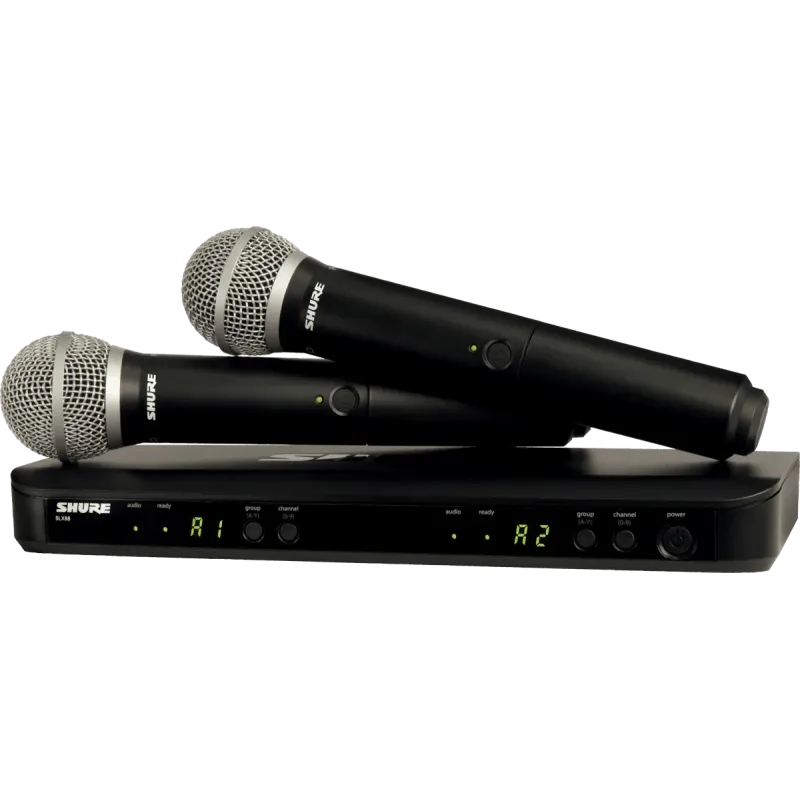 Micro SHURE BLX288E-PG58-M17 - Shure BLX24/PG58 Système double sans fil avec 2 micros voix PG58 - M17