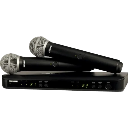 Micro SHURE BLX288E-PG58-M17 - Shure BLX24/PG58 Système double sans fil avec 2 micros voix PG58 - M17