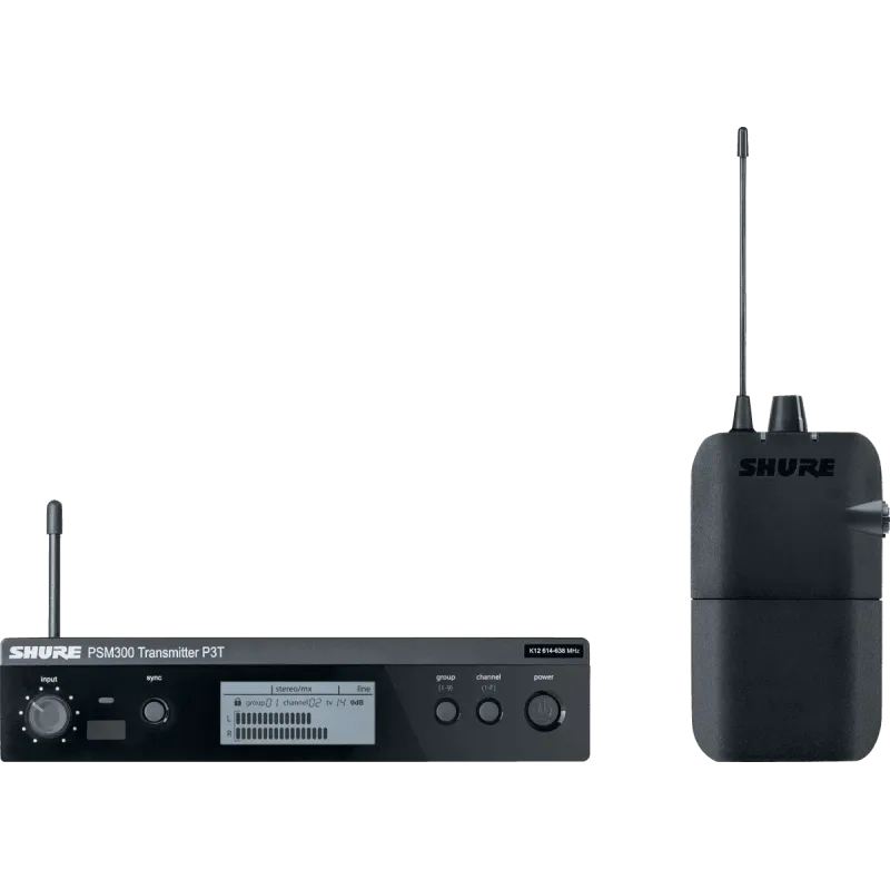 Ear Monitor SHURE P3TER-K3E - Système de retour personnel Std PSM®300 - 606-630 MHz - K3E