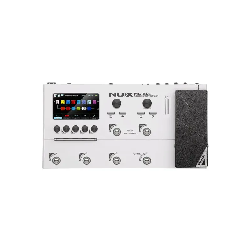 NUX - MG50LI-W Multi-effets / modéliseur guitare et basse, White