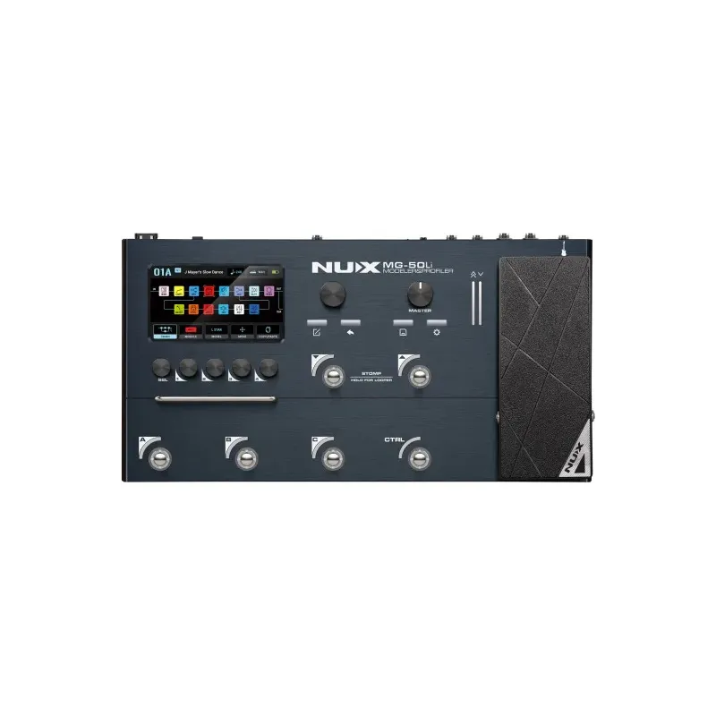 NUX - MG50LI-DB Multi-effets / modéliseur guitare et basse, Dark Blue