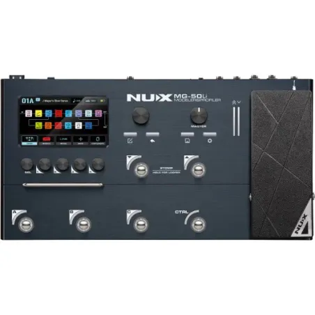 NUX - MG50LI-DB Multi-effets / modéliseur guitare et basse, Dark Blue