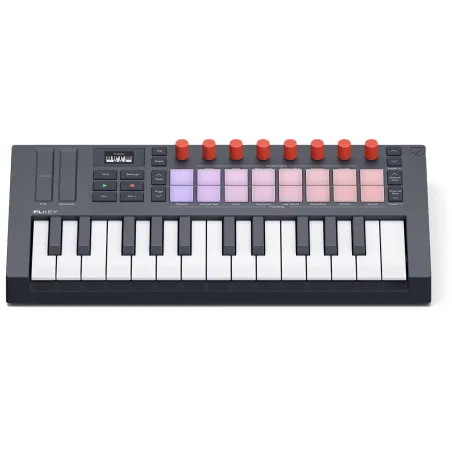 NOVATION - RNO FLKEY2-MINI 
Clavier maitre pour FL Studio, 25 mini-touches, écran OLED