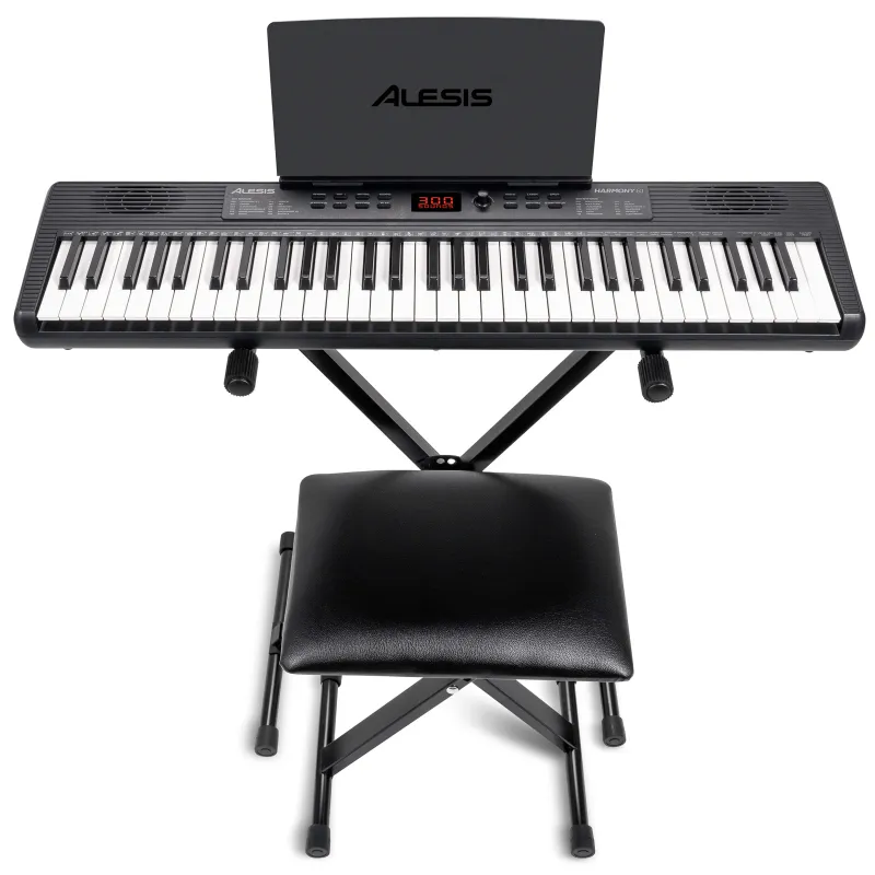 ALESIS - KAL HARMONY61MK4 
61 touches, haut-parleurs intégrés, stand, casque, pédale sustain