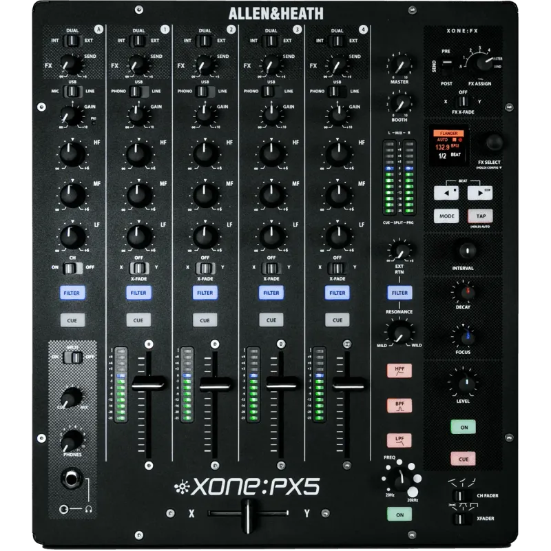 ALLEN & HEATH - DAH XONE-PX5 
Consoles Club - 4+1 voies stéréo, 2 out stéréo