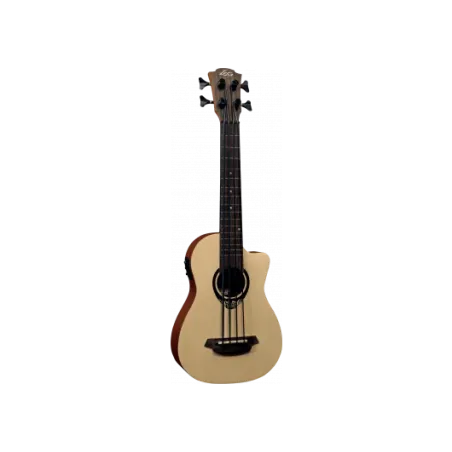 LÂG - TKB150FCE Mini Basse Fretless Pan-Coupé Électro avec housse