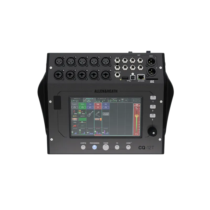ALLEN & HEATH - SAE CQ-12T 
Consoles - Console numérique compacte 12 canaux, Bluetooth, tactile 7"