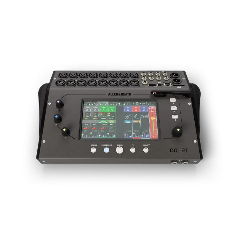 ALLEN & HEATH - SAE CQ-18T 
Consoles - Console numérique compacte 18 canaux, Bluetooth, tactile 7"