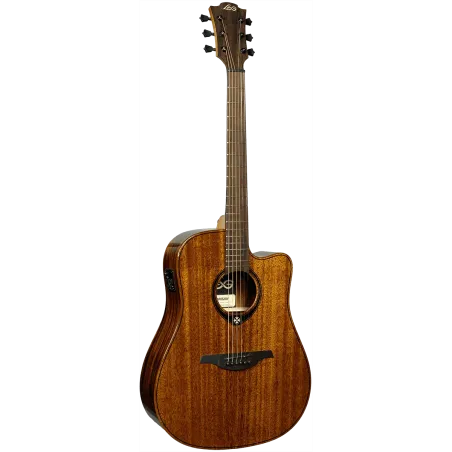 Guitare Folk LAG Electro-Acoustique Dreadnought Pan-Coupé Électro T98DCE