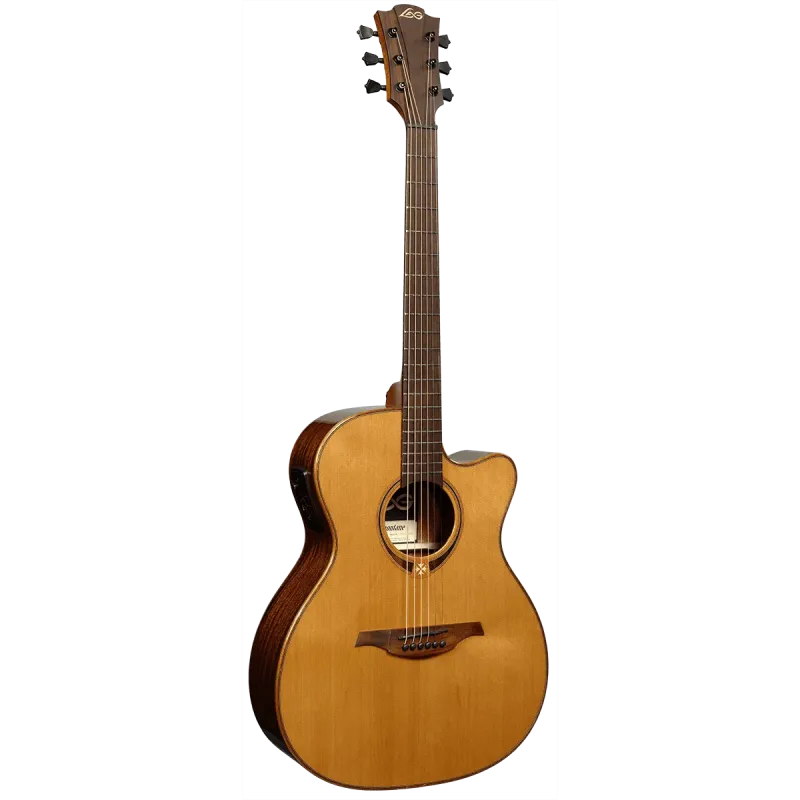 Guitare Folk LÂG - T118ACE Auditorium Pan-Coupé Électro