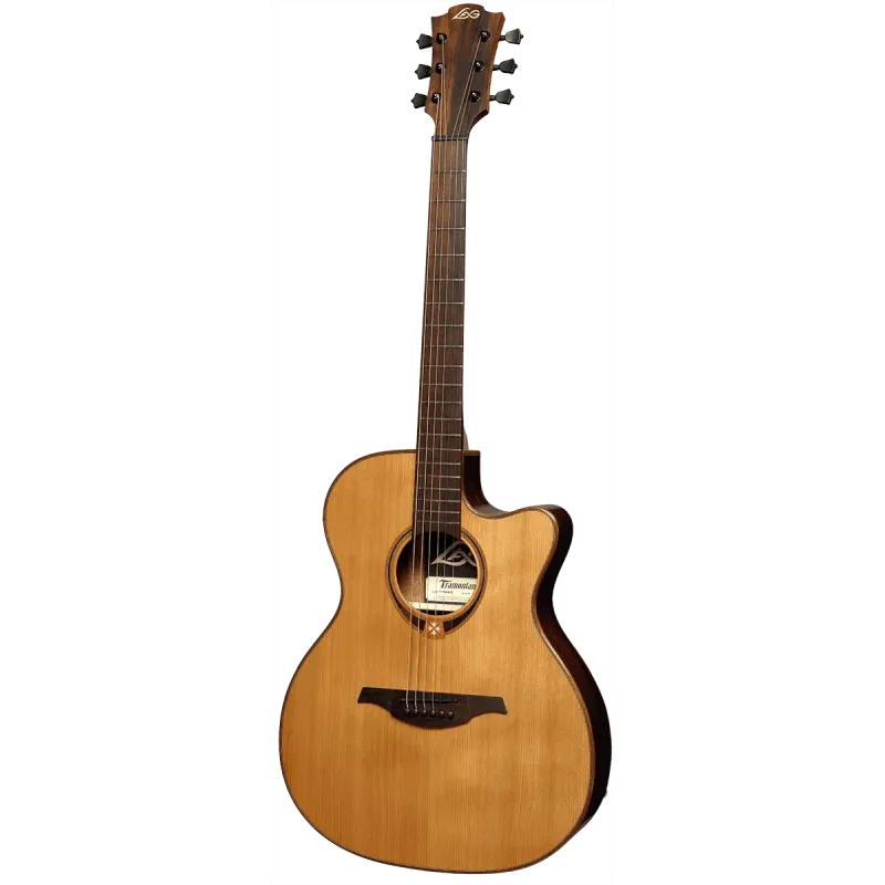 Guitare Folk LAG Electro-Acoustique Auditorium Slim Pan-Coupé Électro T118ASCE