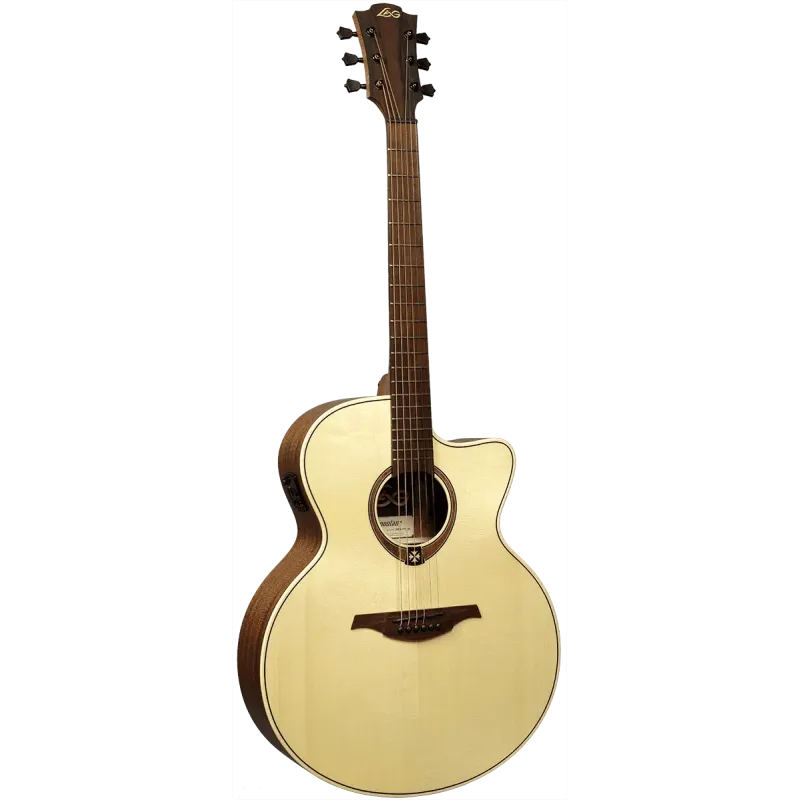 Guitare Folk LÂG - T177JCE Jumbo Pan-Coupé Électro