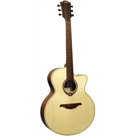 Guitare Folk Lâg Electro-Acoustique Jumbo Pan-Coupé Électro T177JCE