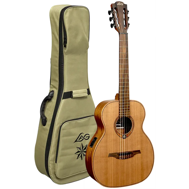 Guitare Folk LÂG - ESCAPADE-N-RCE Escapade Nylon Red Cedar Électro