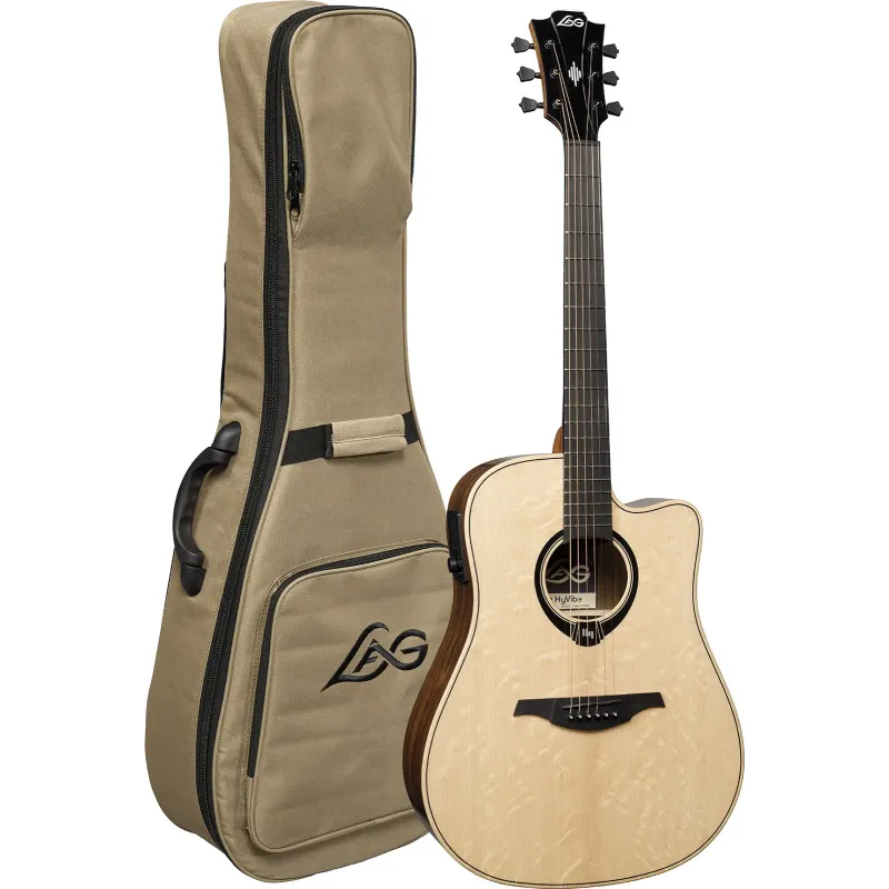 Guitare connectée LÂG - HV30DCE Dreadnought Cutaway Electro