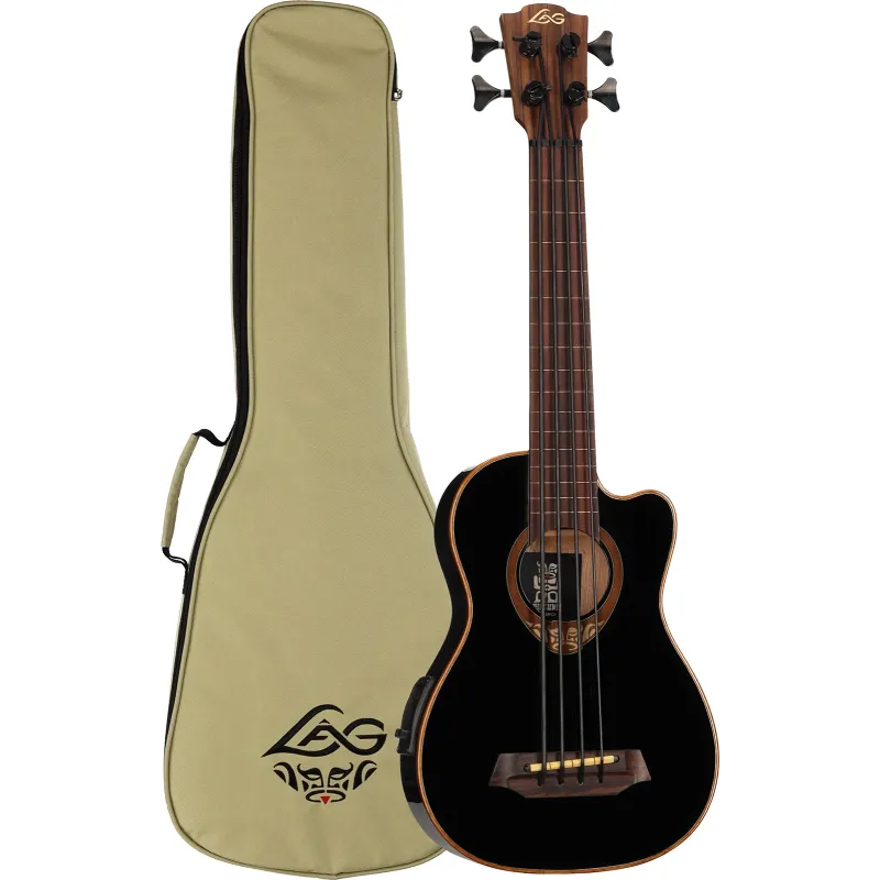 Ukulélé LÂG -TKB118FCE Tiki Basse Fretless Electro