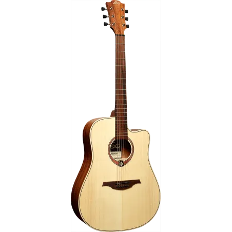 Guitare LÂG - T70DC-NAT Dreadnought Pan-Coupé Naturelle
