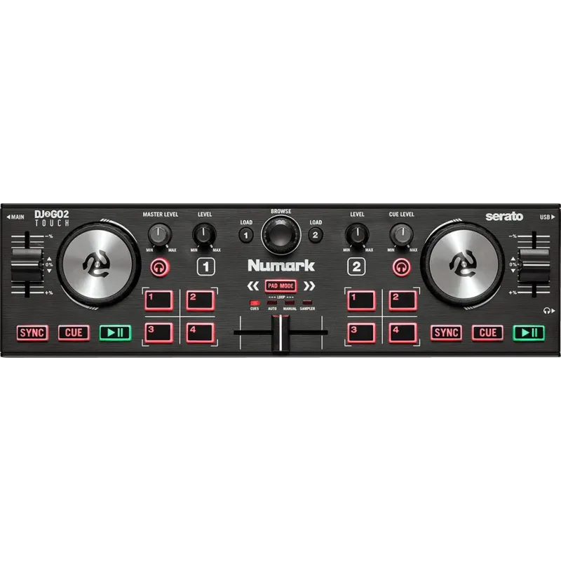 NUMARK - DJ2GO2TOUCH 2 voies ultra-compact + carte son