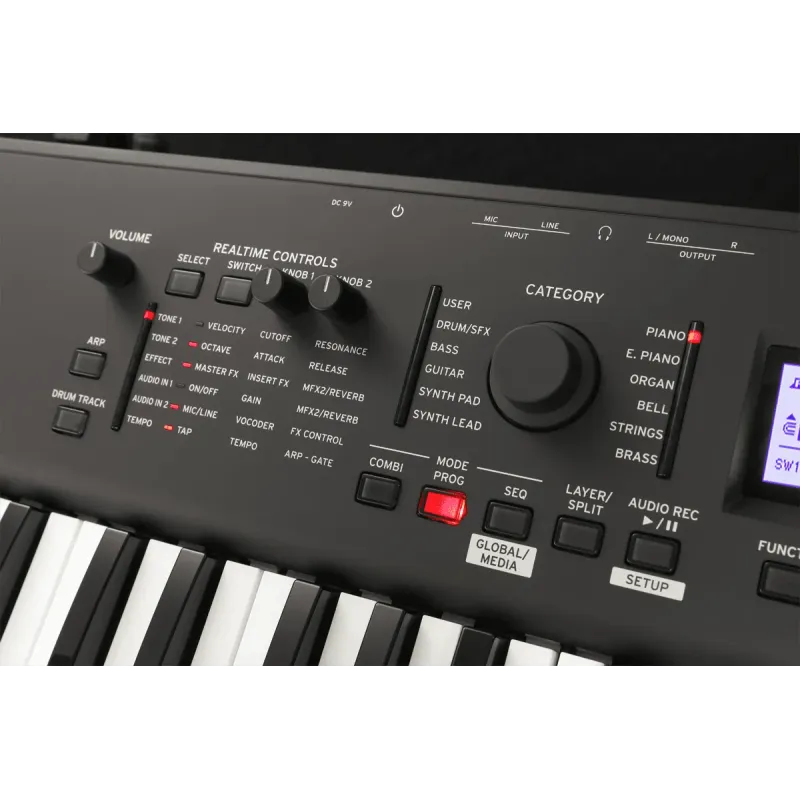 Workstation KORG - KROSS2-61-MB 61 notes - version noir mat