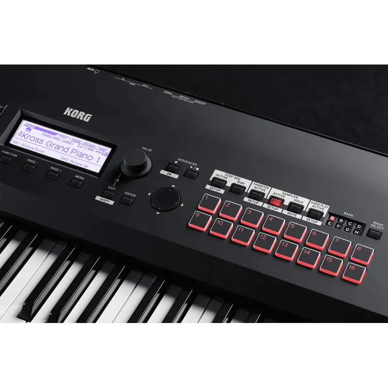 Workstation KORG - KROSS2-88-MB 88 notes - toucher lourd noir mat