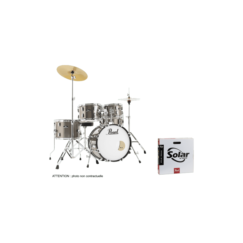 Batterie Pearl RS585CC Jazz 18" + PACK SOLAR