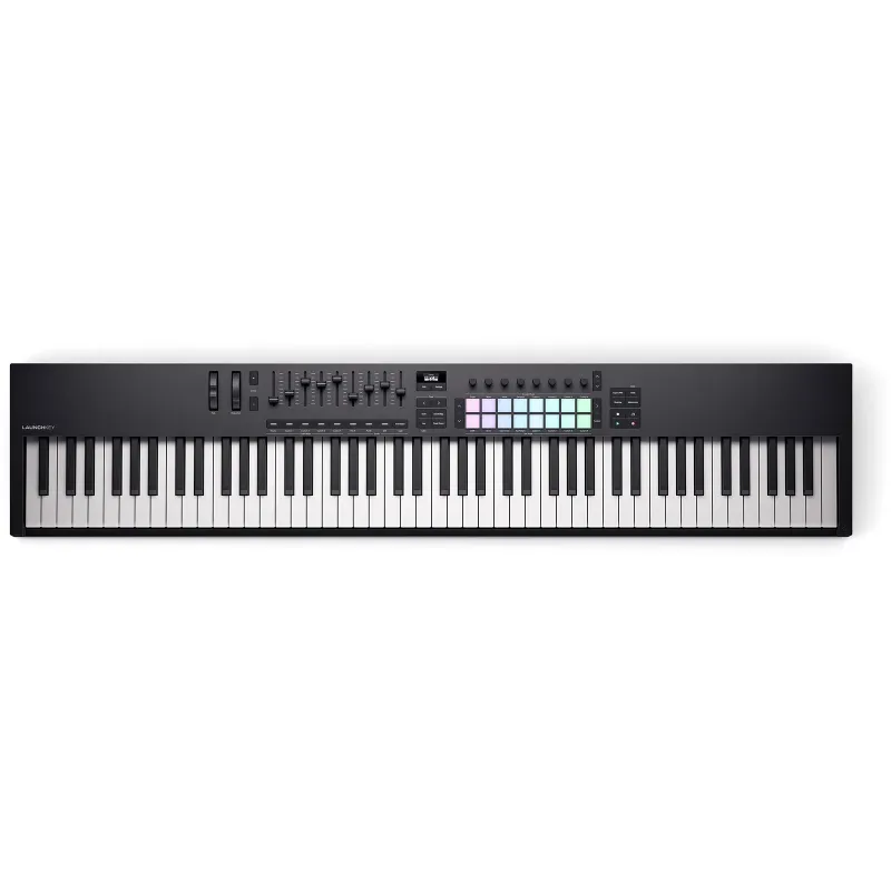 NOVATION - LAUNCHKEY-88-MK4 Mk4 - Clavier maitre 88 touches, clavier semi-lesté, 9 faders, 16 pads