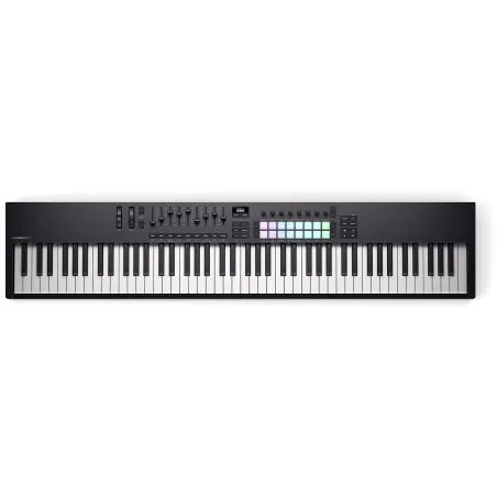 NOVATION - LAUNCHKEY-88-MK4 Mk4 - Clavier maitre 88 touches, clavier semi-lesté, 9 faders, 16 pads