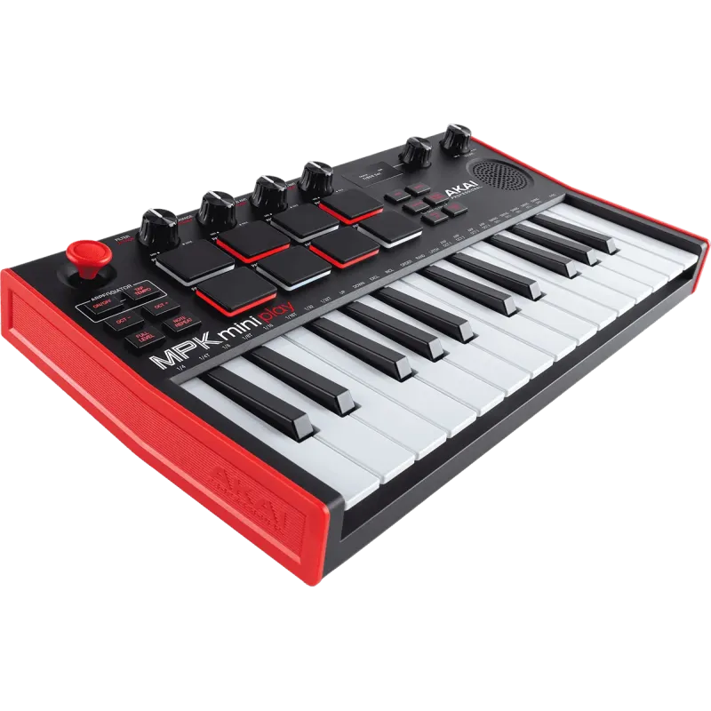 Clavier maître Akai AKAI PROFESSIONAL - MPKMINIPLAYMK3 Mini touches - USB 25 mini notes, 128 sons, 8 pads, écran OLED, HP