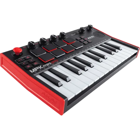 Clavier maître Akai AKAI PROFESSIONAL - MPKMINIPLAYMK3 Mini touches - USB 25 mini notes, 128 sons, 8 pads, écran OLED, HP