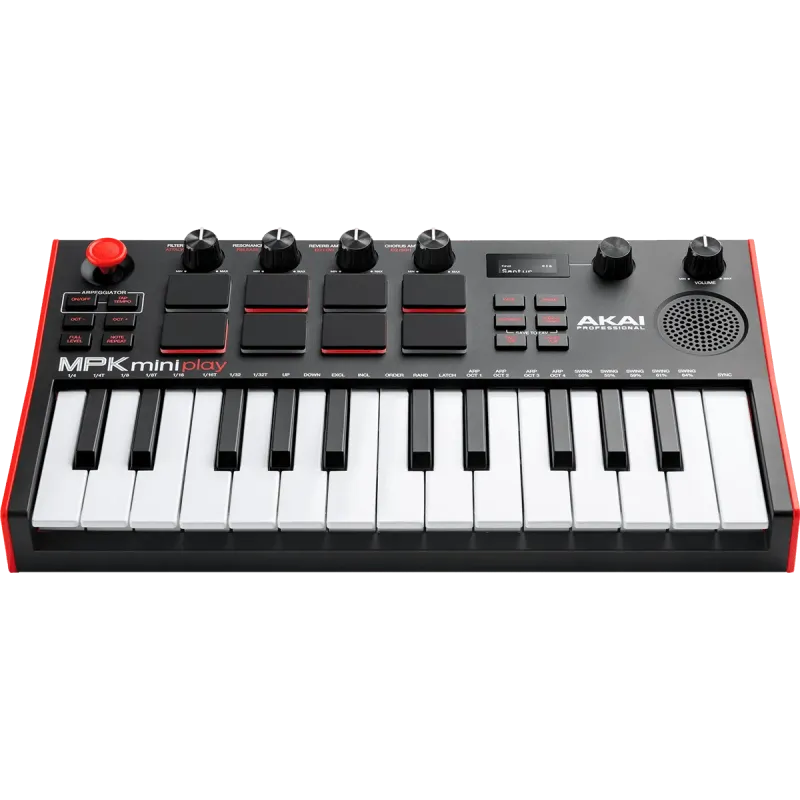 Clavier maître Akai AKAI PROFESSIONAL - MPKMINIPLAYMK3 Mini touches - USB 25 mini notes, 128 sons, 8 pads, écran OLED, HP