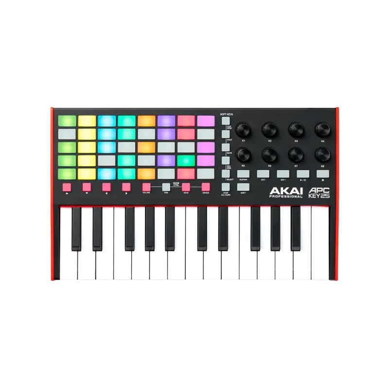 Contrôleur AKAI PROFESSIONAL - APCKEY25MK2  Pour Ableton - 5x8 pads, 8 potentiomètres
