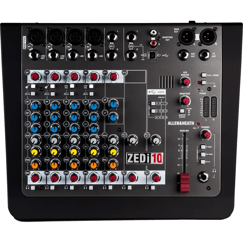 Table de mixage ALLEN & HEATH - ZEDI-10 GSPre - 4 in mono, 2 stéréo, USB