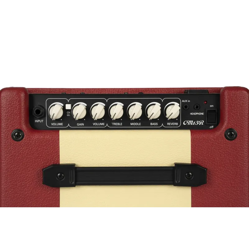 Ampli guitare CORT CM15RDR 15W Reverb rouge