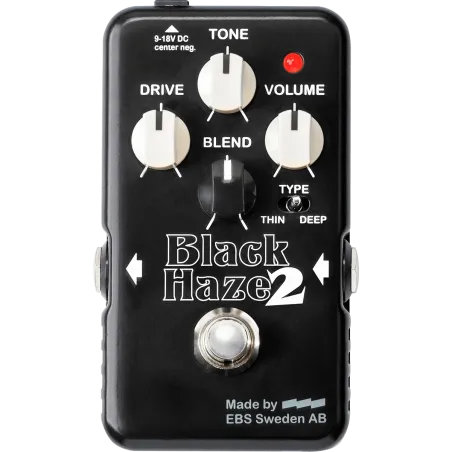 EBS - BLACKHAZE-MK2 Drive / Distorsion - Overdrive avec blend - 3 modes