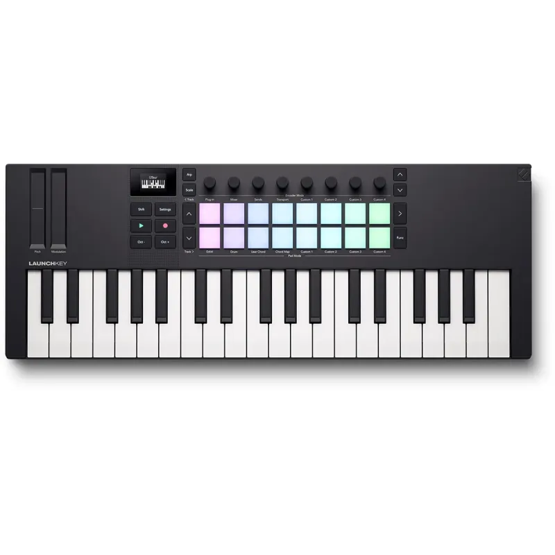 - Clavier maitre Novation 37 mini-touches, 16 pads, 8 encodeurs