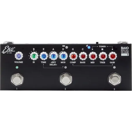 Multi-effets EKO - BAIO-BASS Multi-effets pour basses avec IRs - sur batterie - Bluetooth