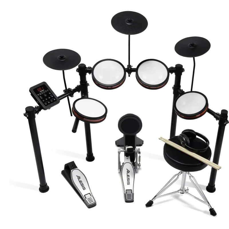 ALESIS  TURBOPROKIT -Kit tout-en-un 4 fûts, pad de kick, 3 cymbales, Bluetooth